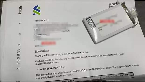 渣打公司账户密码函